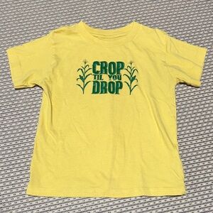 Size 5 Yellow Kids ‘Crop’ T-Shirt